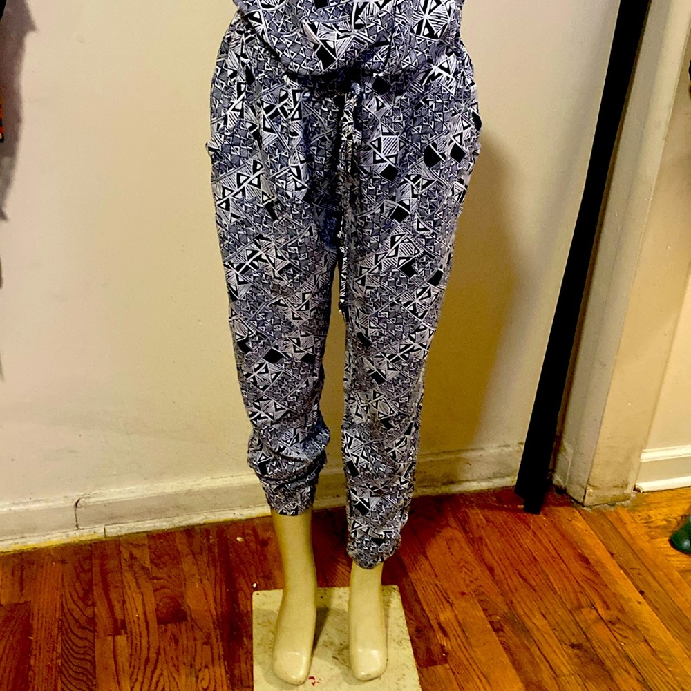 Black and White Jumpsuit by Aeropostale - XL**